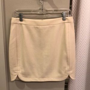 J Crew wool skirt, size 2, ivory